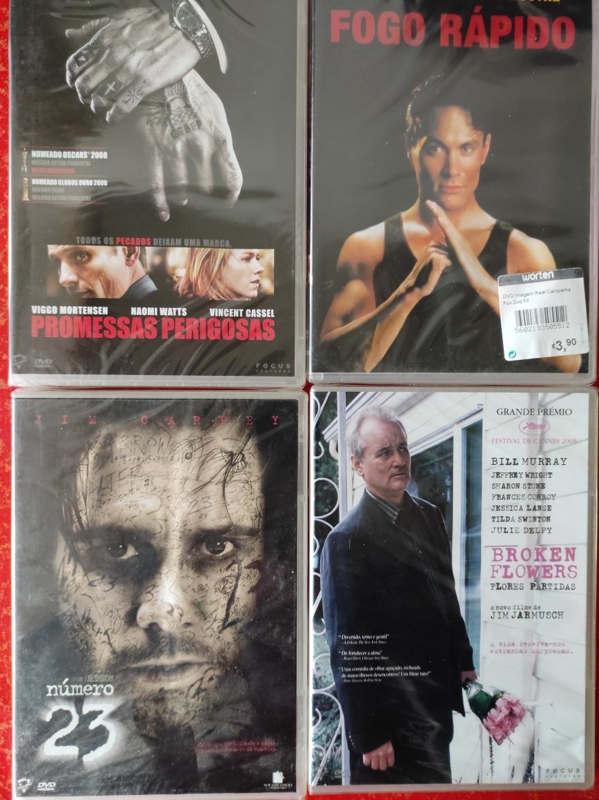 DVDs ainda selados