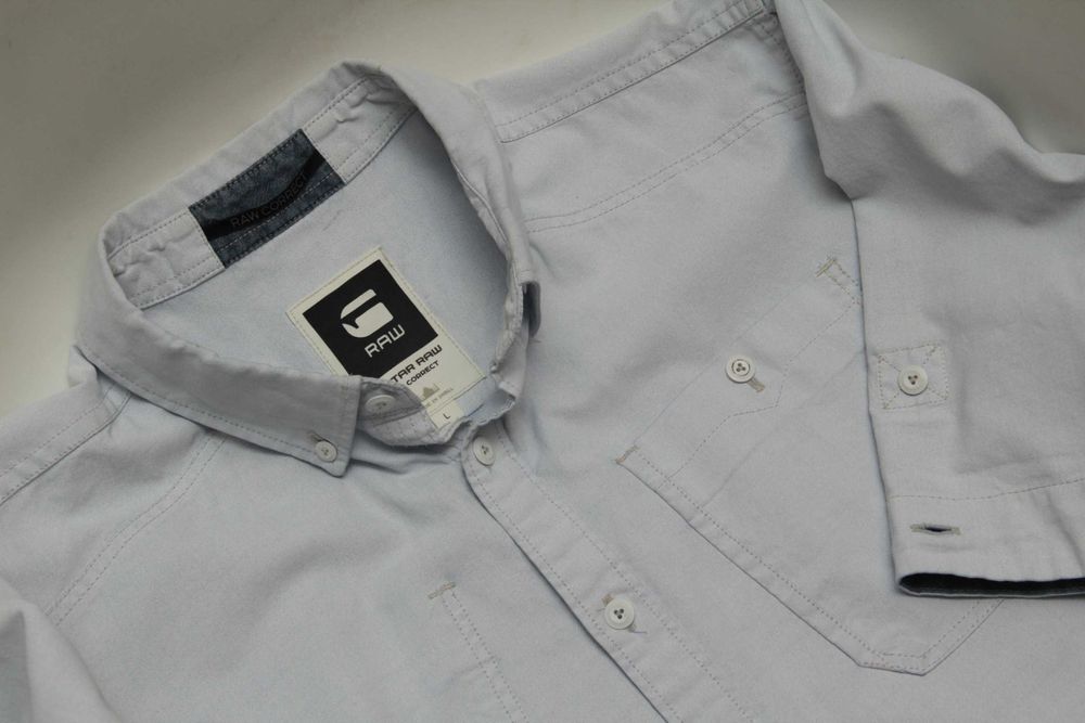 G-Star RAW M-L рубашка из плотного хлопка.