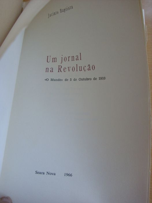 Um Jornal na Revolução de Jacinto Baptista