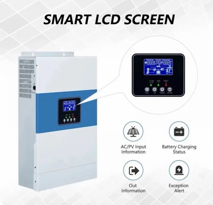 ‼️ТОП ПРОДАЖ Гібридний інвертор Daxtromn 6.5кВт струм заряду 100А