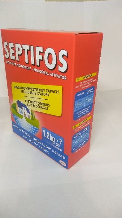 Биопрепарат для септиков Септифос Septifos 1.2kg. (опт/розница)ОФИЦИАЛ
