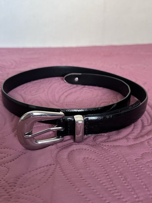 Пояс Mango розмір S / Жіночий чорний ремінь