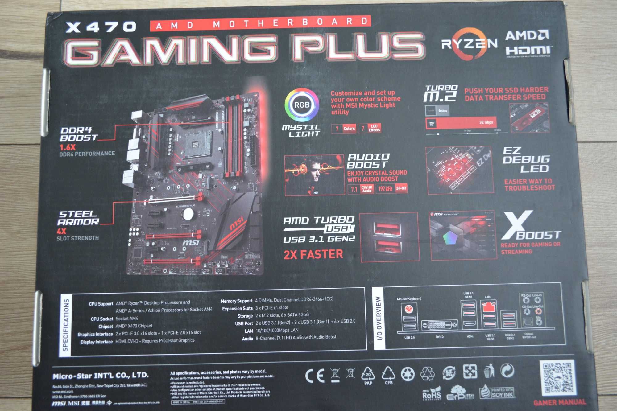 Płyta główna MSI X470 GAMING PLUS AMD Socket AM4