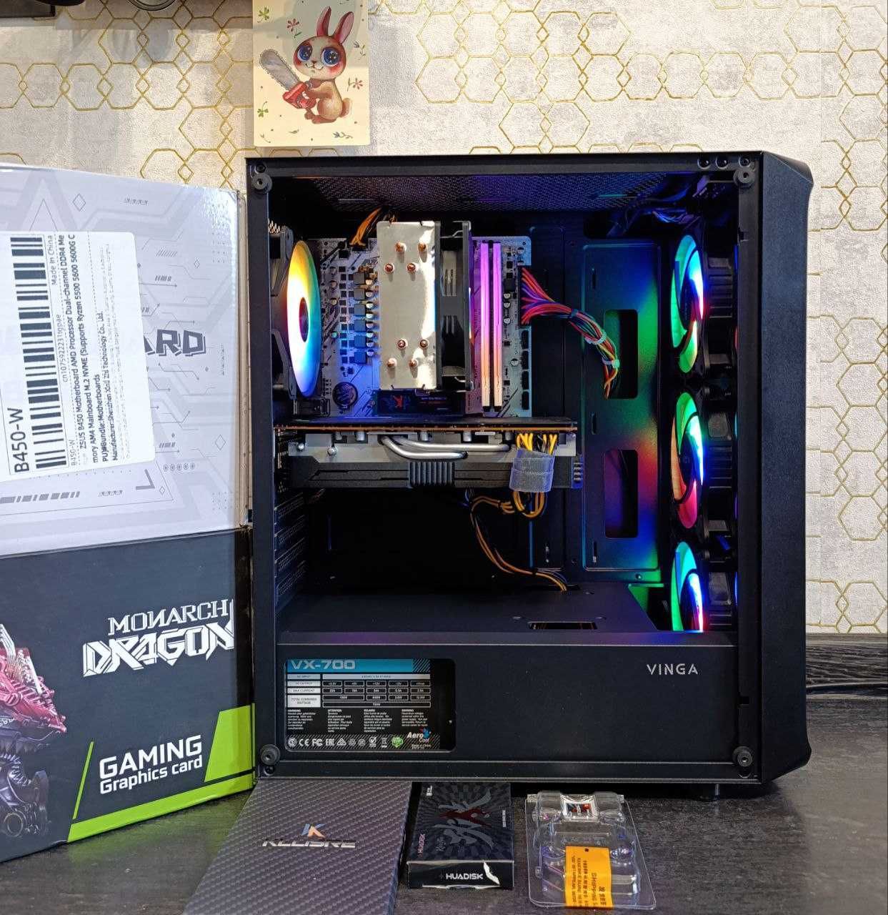 Ігровий ПК Ryzen 5 5500 RX 5700 XT 8GB 6|12 Ядер 32 DDR4 M.2 512