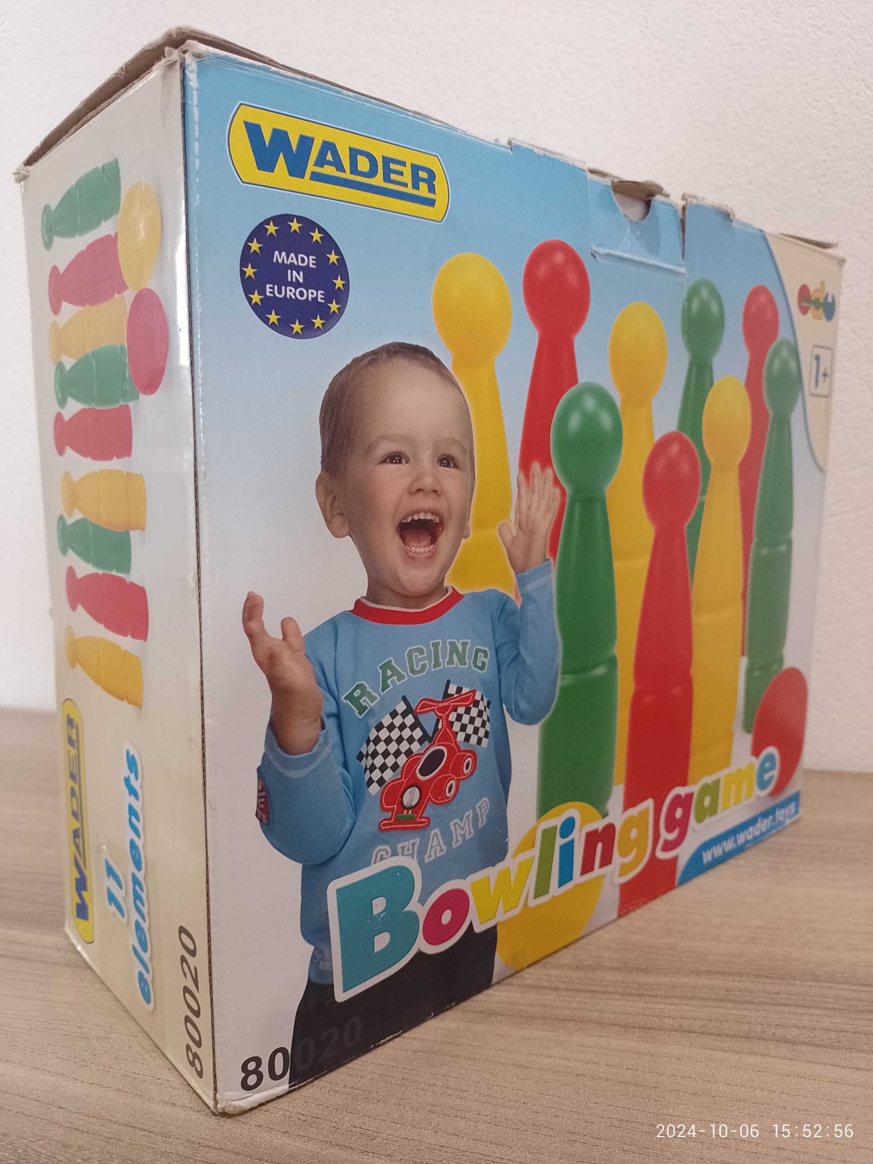 Super kręgle marki WADER z serii Blocks z pudełkiem. POLECAM.