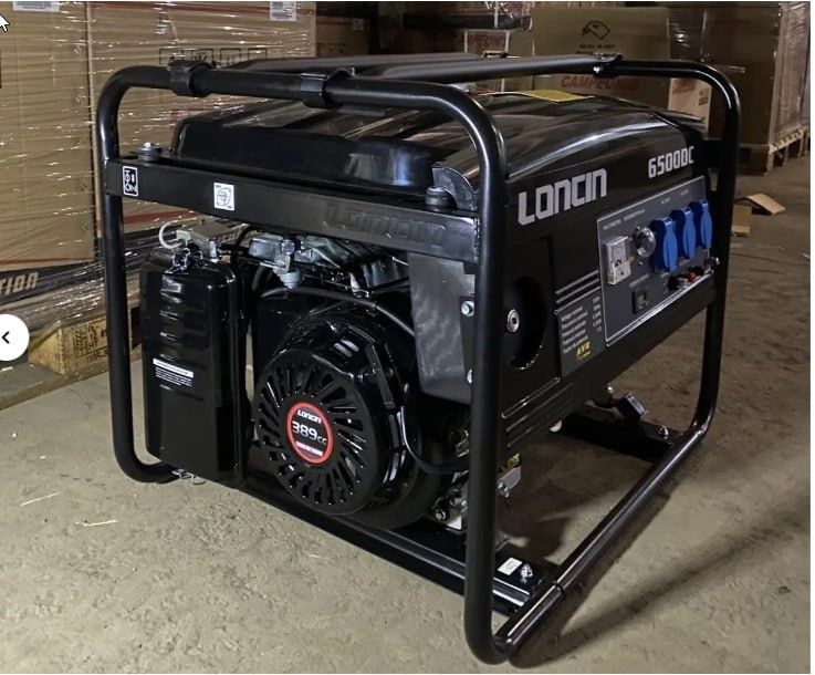 Генератор Бензиновый Loncin LC 6500DC 230В 5,5кВт, однофазный, ручной