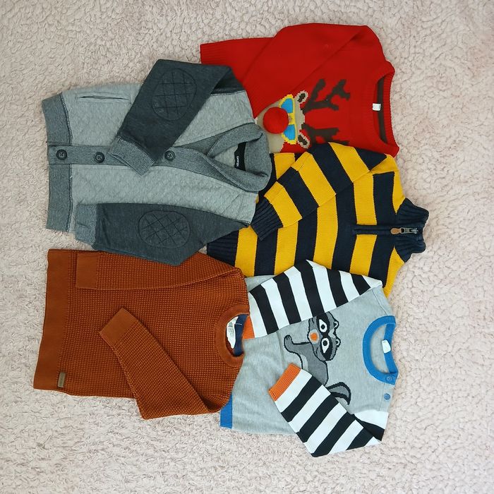 •98• 5 sweterków, body i komplet egancki