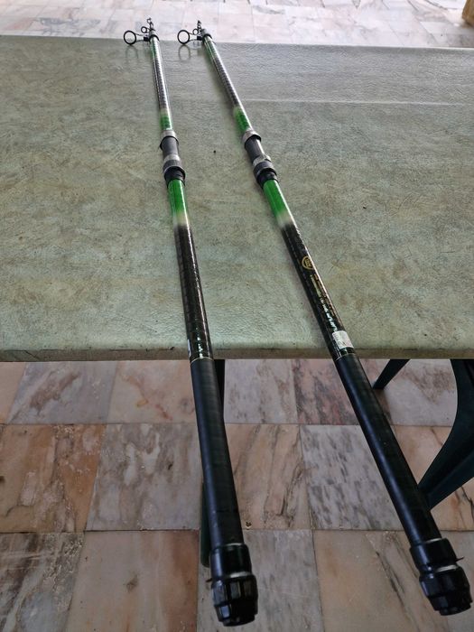 2 Canas Carbono Telescópicas Surfcasting DELTA