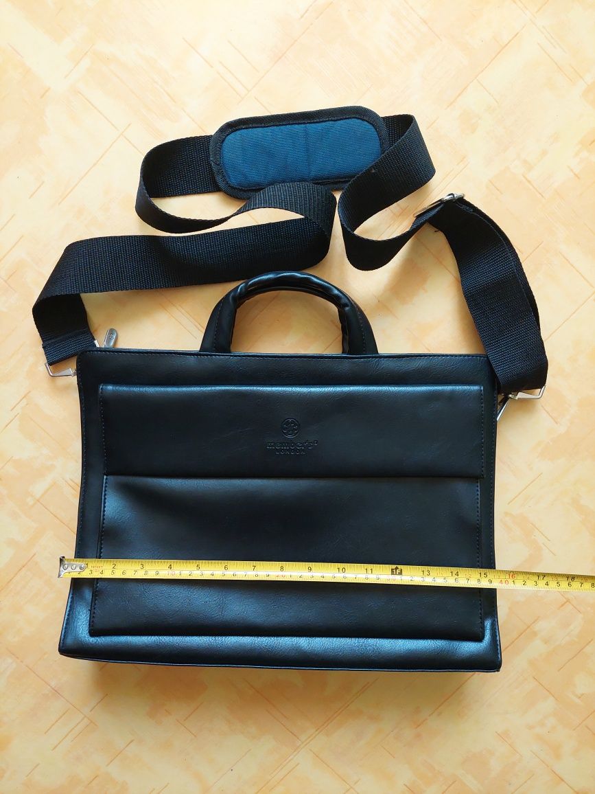 (40×38×9) Новая кожаная сумка  - портфель Members.