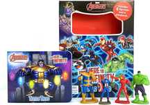 Marvel Avengers Tattle Tales książeczka z figurkami po angielsku