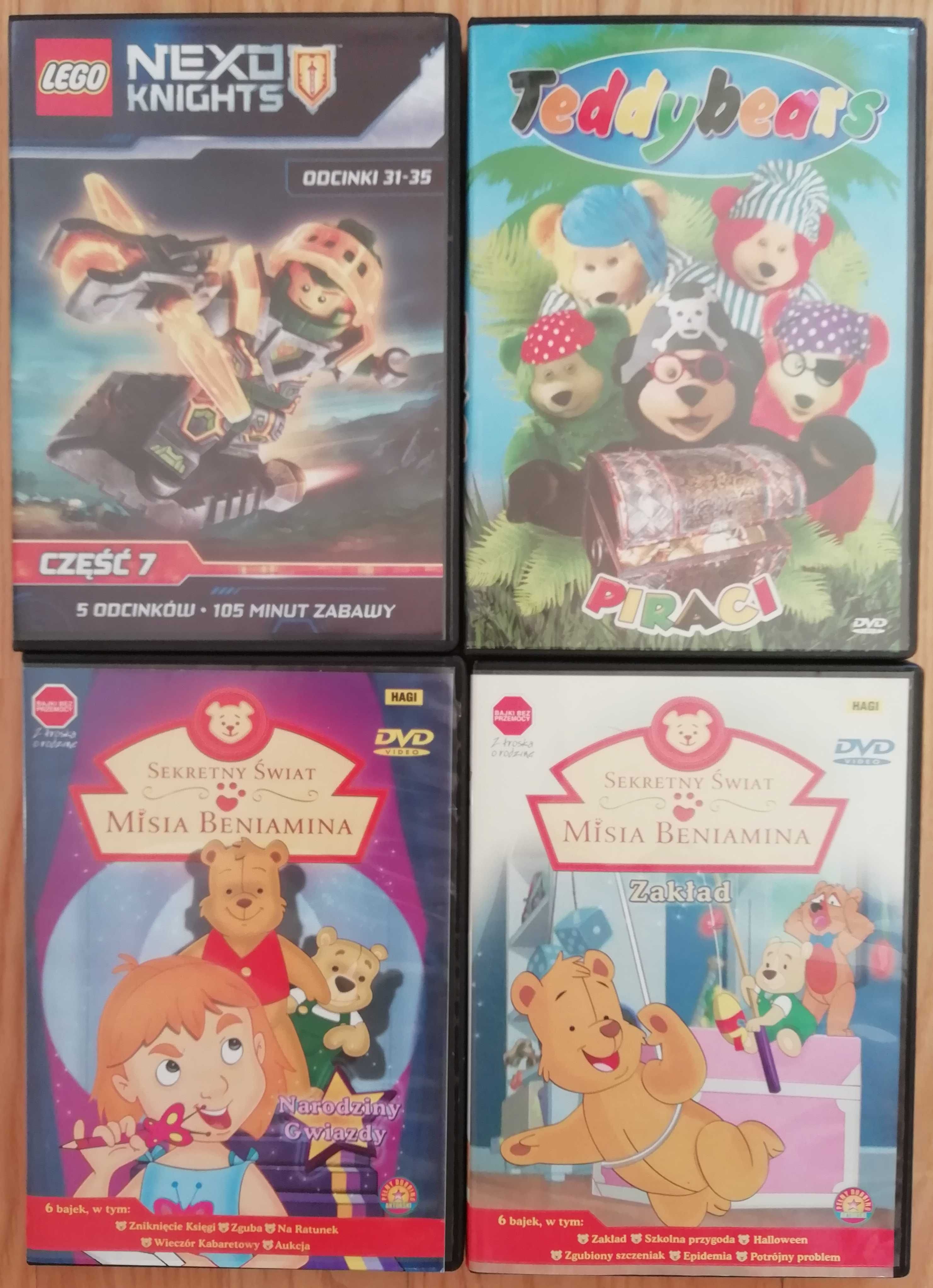 13x BAJKI na DVD SCOOBY-DOO, Auta, Miś Benjamin ZESTAW