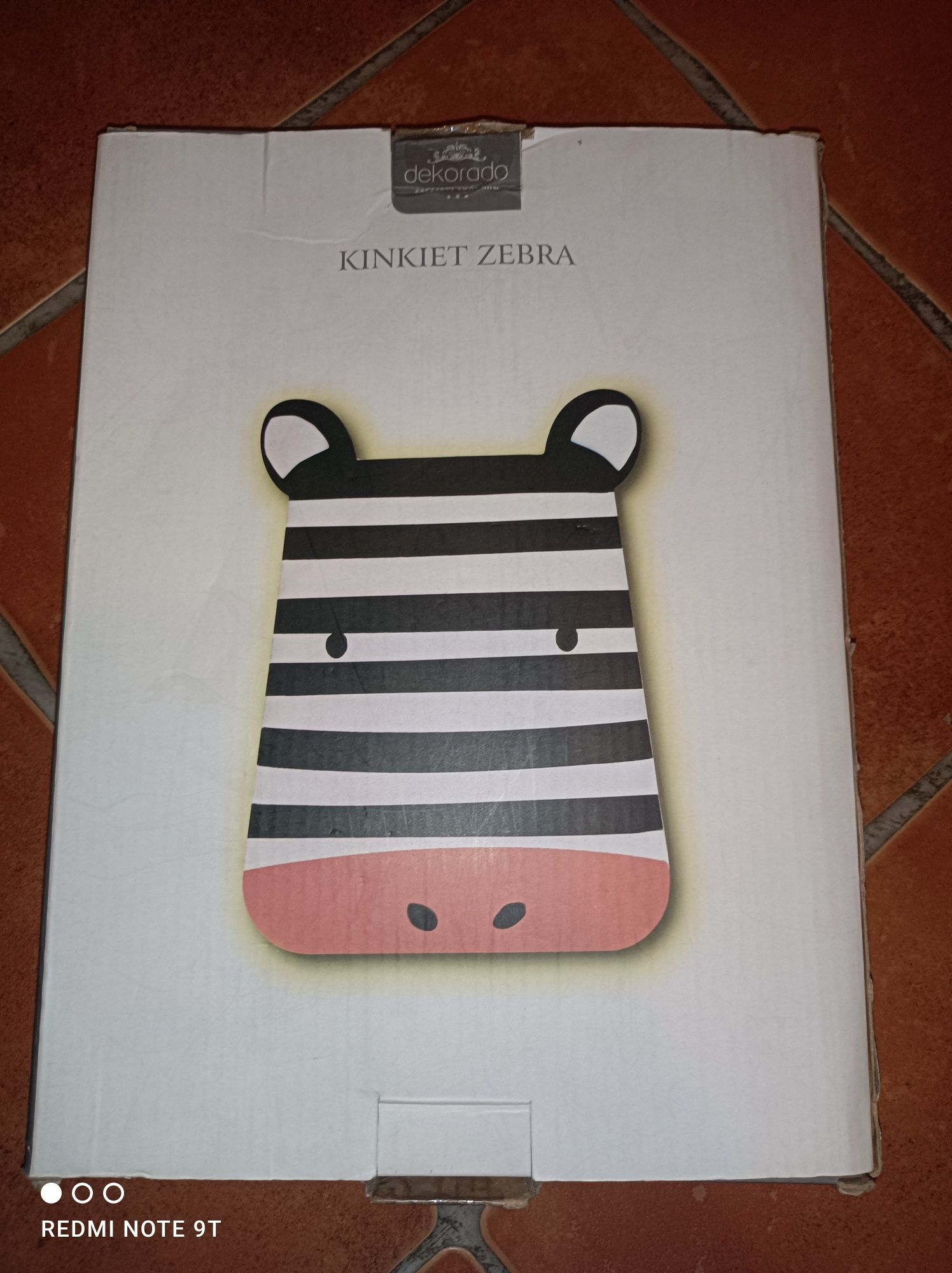 Lampka nocna led zebra kinkiet dziecięca nowa
