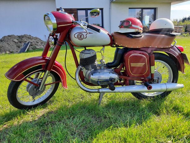 Motocykl Jawa - CZ 175cm2 typ 450 Motor 1962 SHL WSK oldtimer sprawny