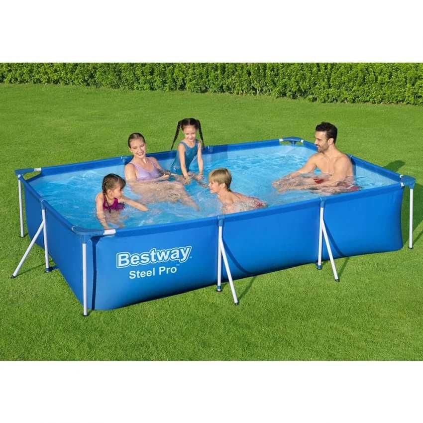 NOVO! Piscina Bestway Steel Pro 300 x 201 x 66 cm
