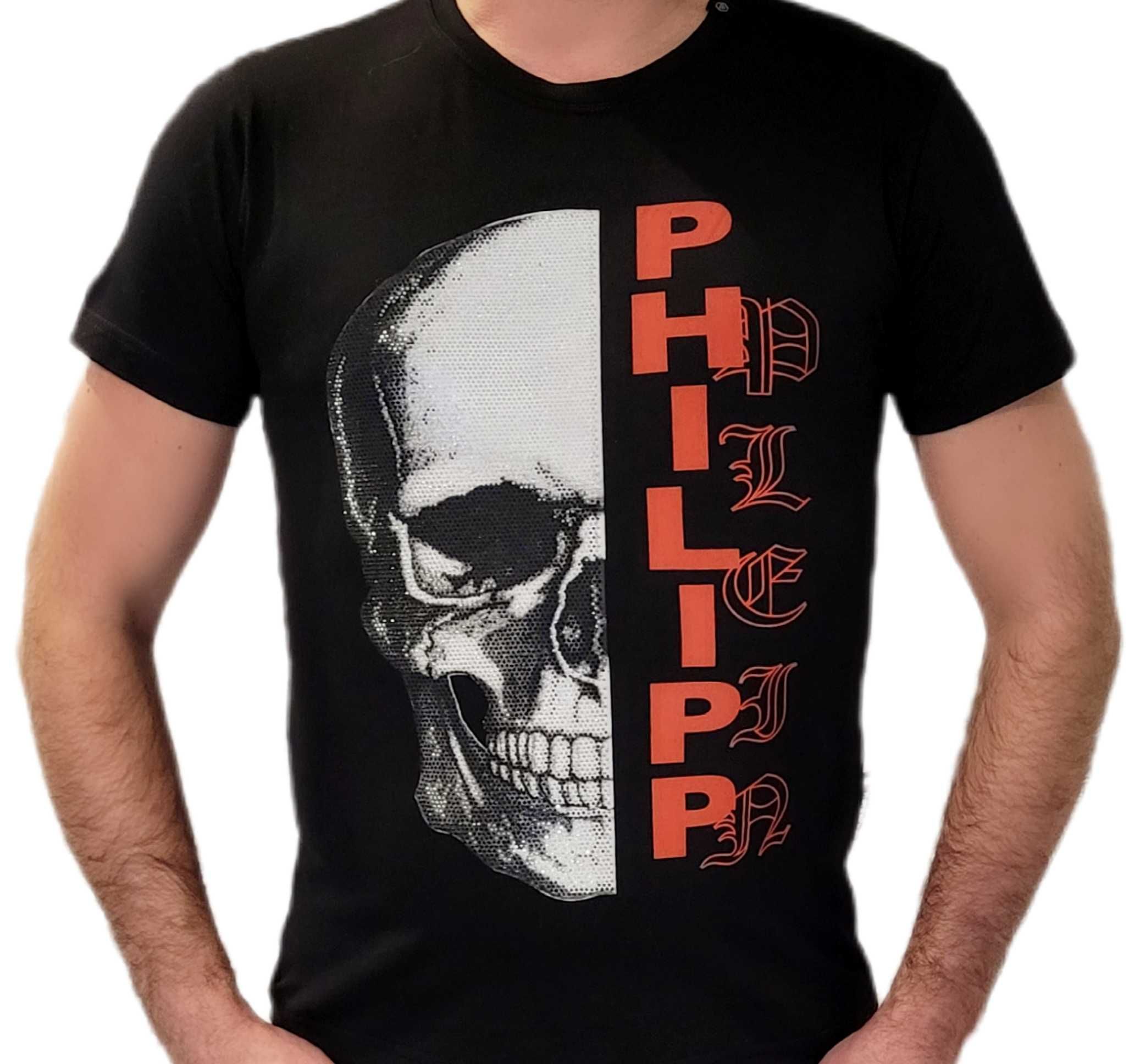 Koszulka T-shirt męski Philipp Plein Skull czarna