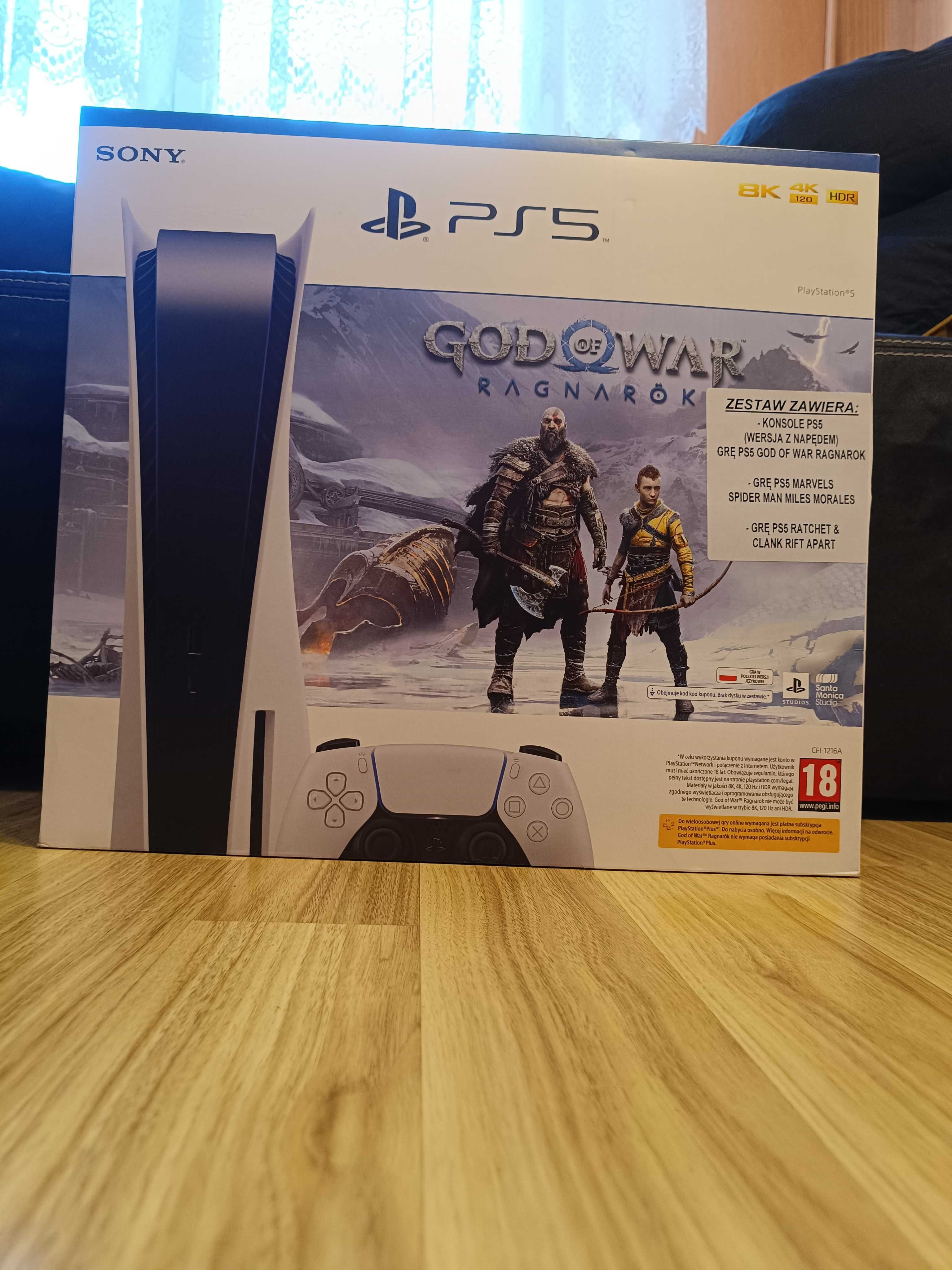 PS5, PlayStation 5 z napędem – model CFI-1216A Stan Idealny