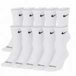 Nike Wysokie Białe Skarpety 36/39(10 par)
