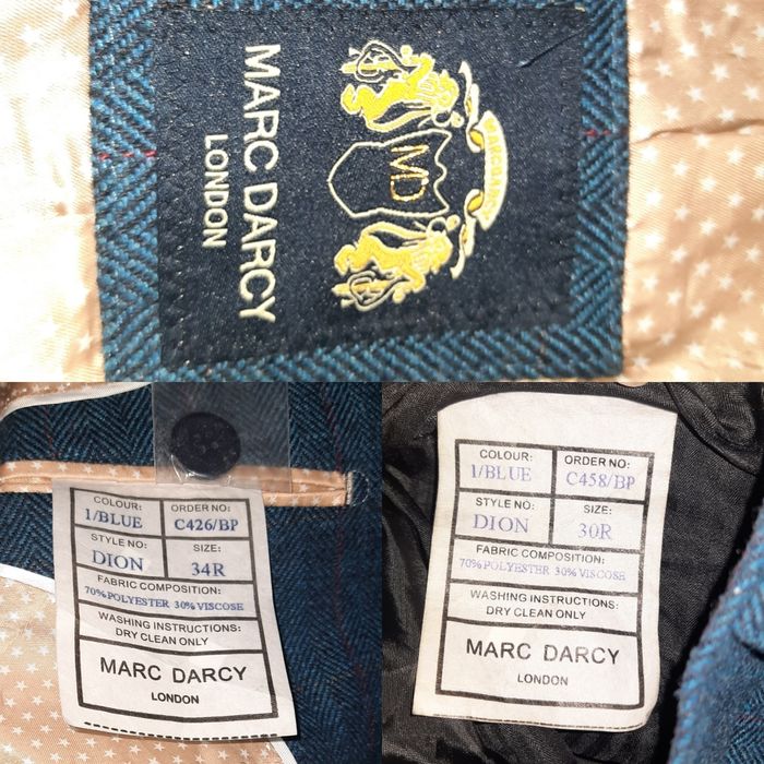 Твидовый костюм Dion от Marc Darcy 34R/30R