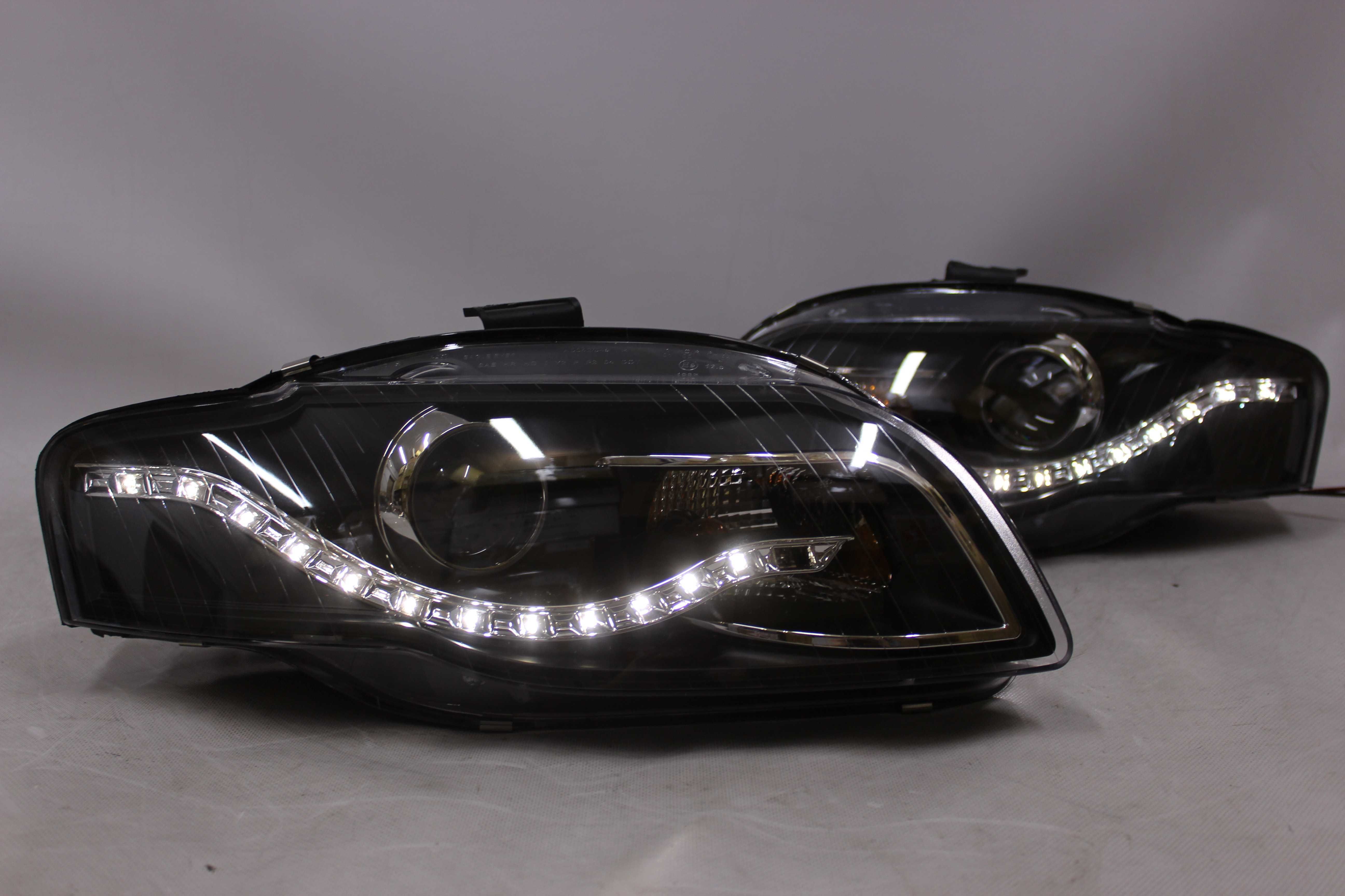 Lampy reflektory przednie przód AUDI A4 B7 04-08 LED BAR NEON IGŁA