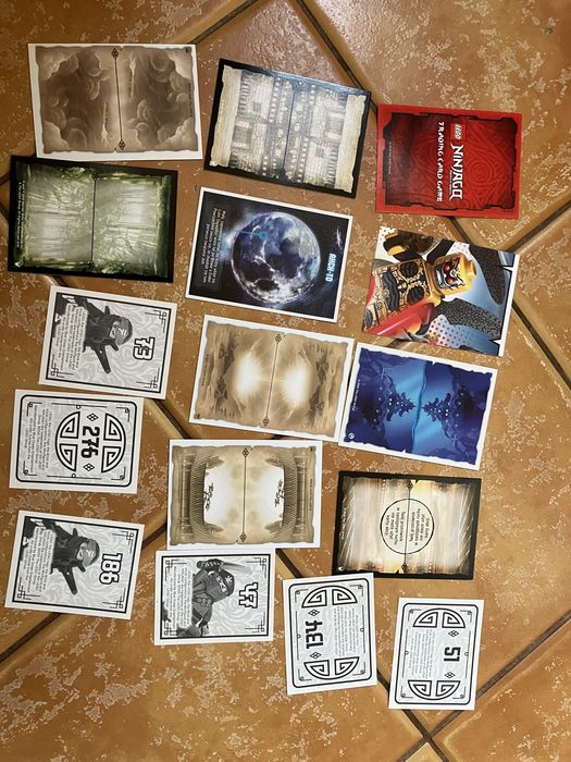 Karty i naklejki lego ninjago