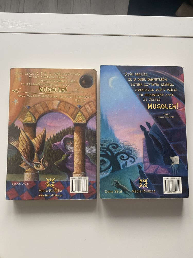 Ksiazki harry potter kamien filozoficzny i wiezien azkabanu