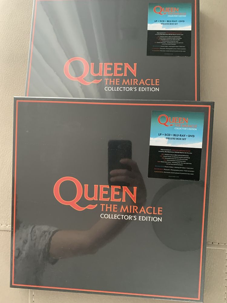 Queen The Miracle 1 szt box set deluxe - LP+5cd+bluray+dvd- Nowe Folia
