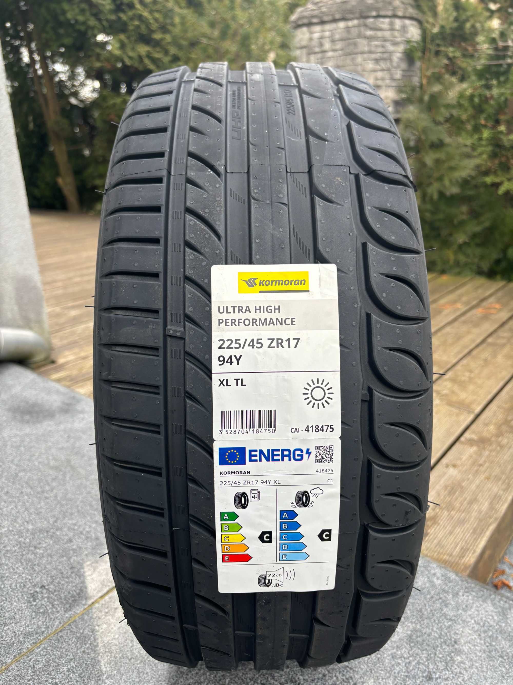 x4 Nowe lato 225/45R17 Kormoran UHP XL prod. 2024r! 5 lat gwar