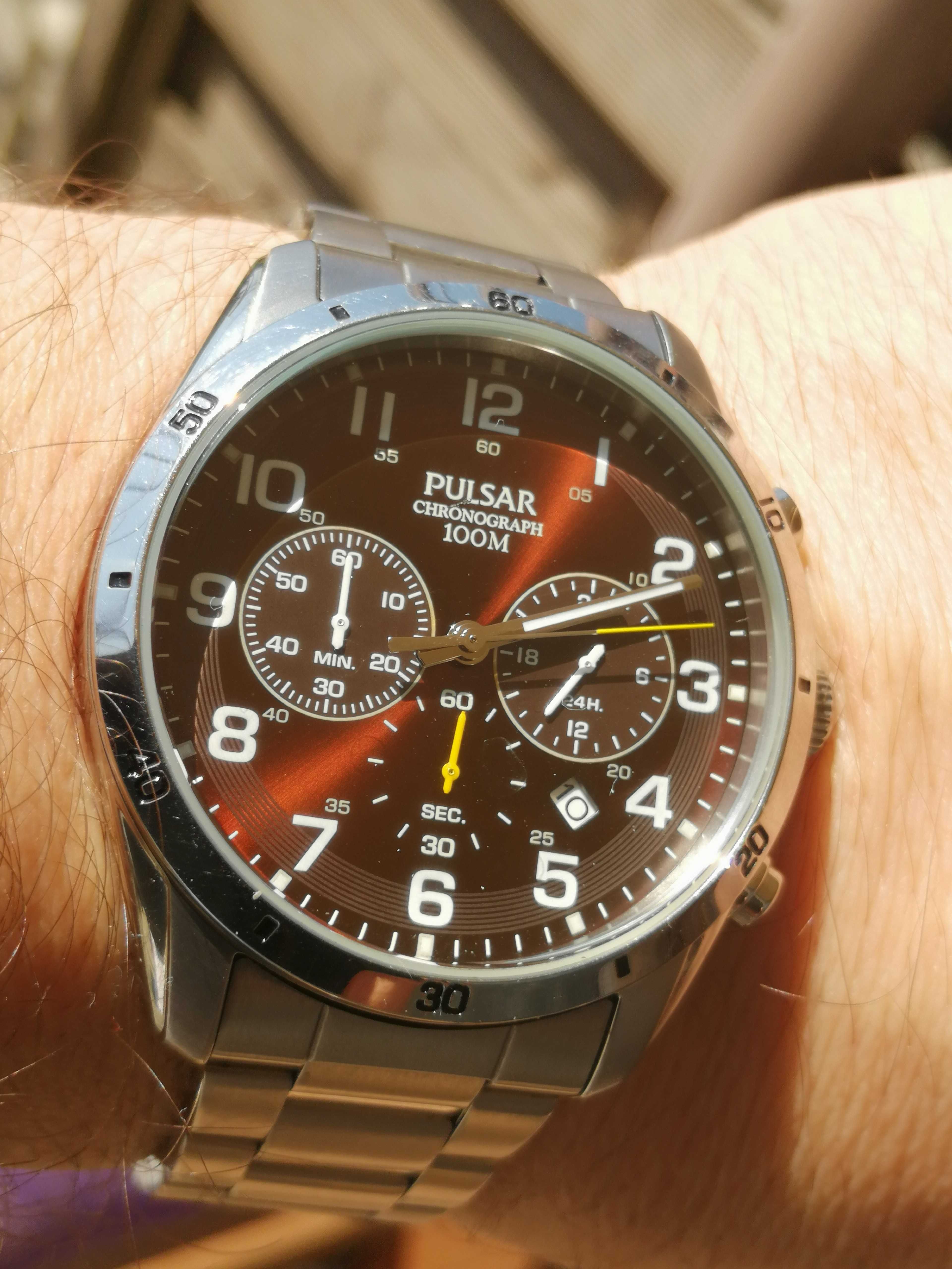 Zegarek PULSAR Chronograph 100m stan bardzo dobry