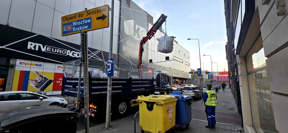 BIG-BAG kontener worek wywóz gruz meble odpady budowlane śmieci remont