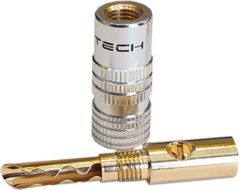 Wtyk głośnikowy banan metalowy Cross-Tech W4 (2 szt) do kolumn