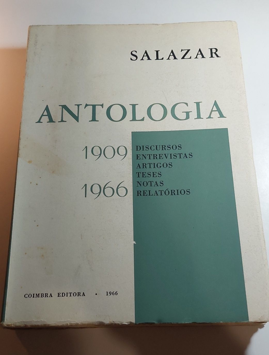 Salazar - Antologia (1909-66, Coimbra Editora)