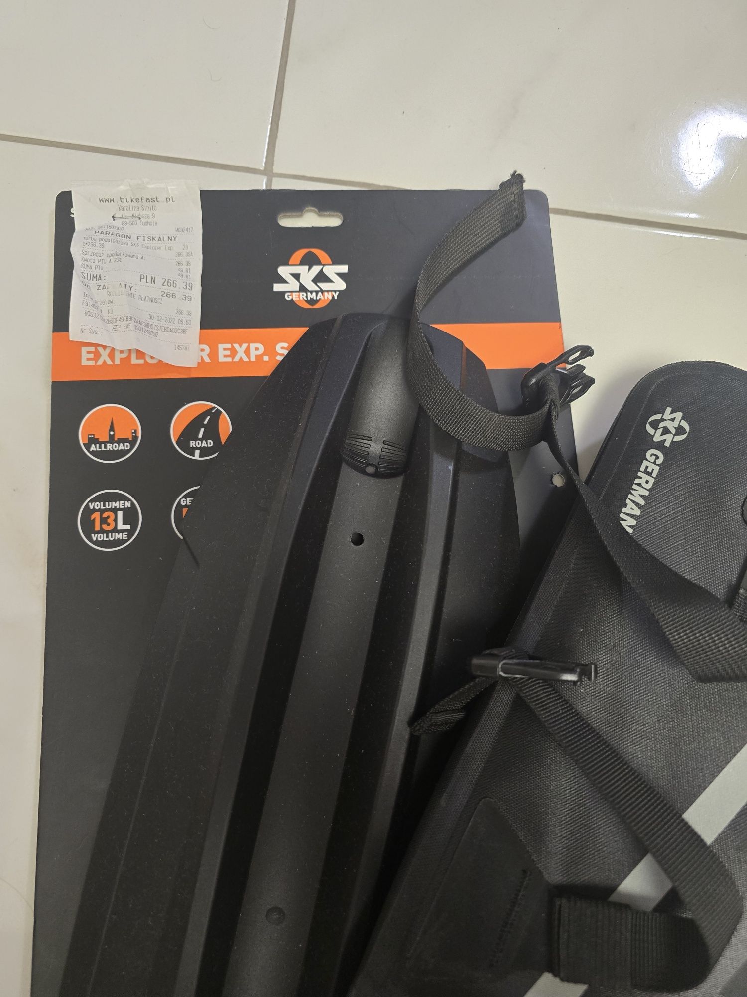 Torba podsiodłowa EXPLORER EXP 13L + błotnik SKS