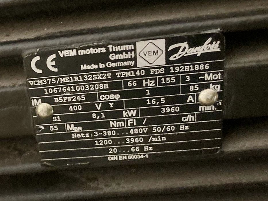 Pompa próżniowa Busch typ MM 1320 AA VV8