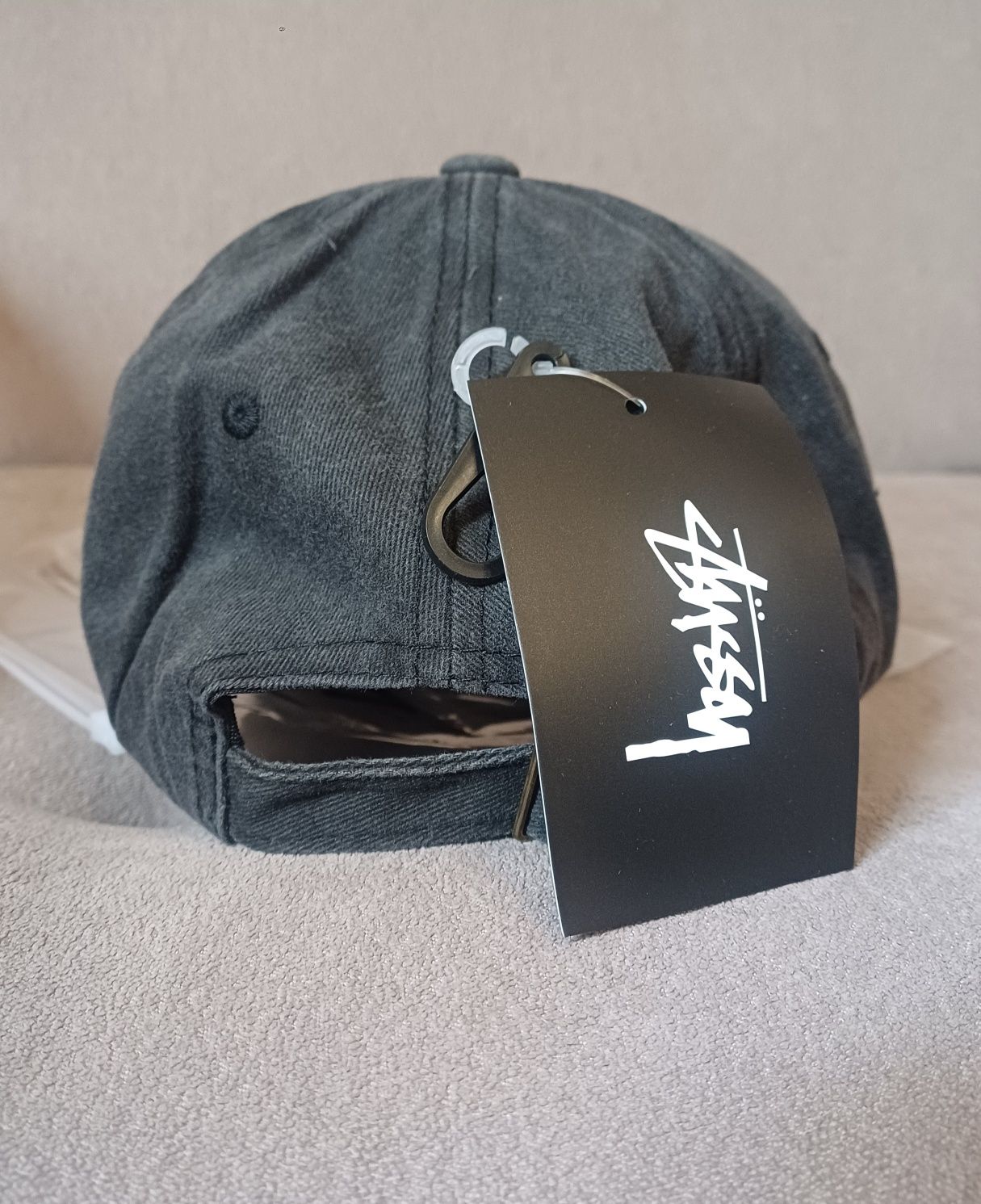 Czapka stussy szara