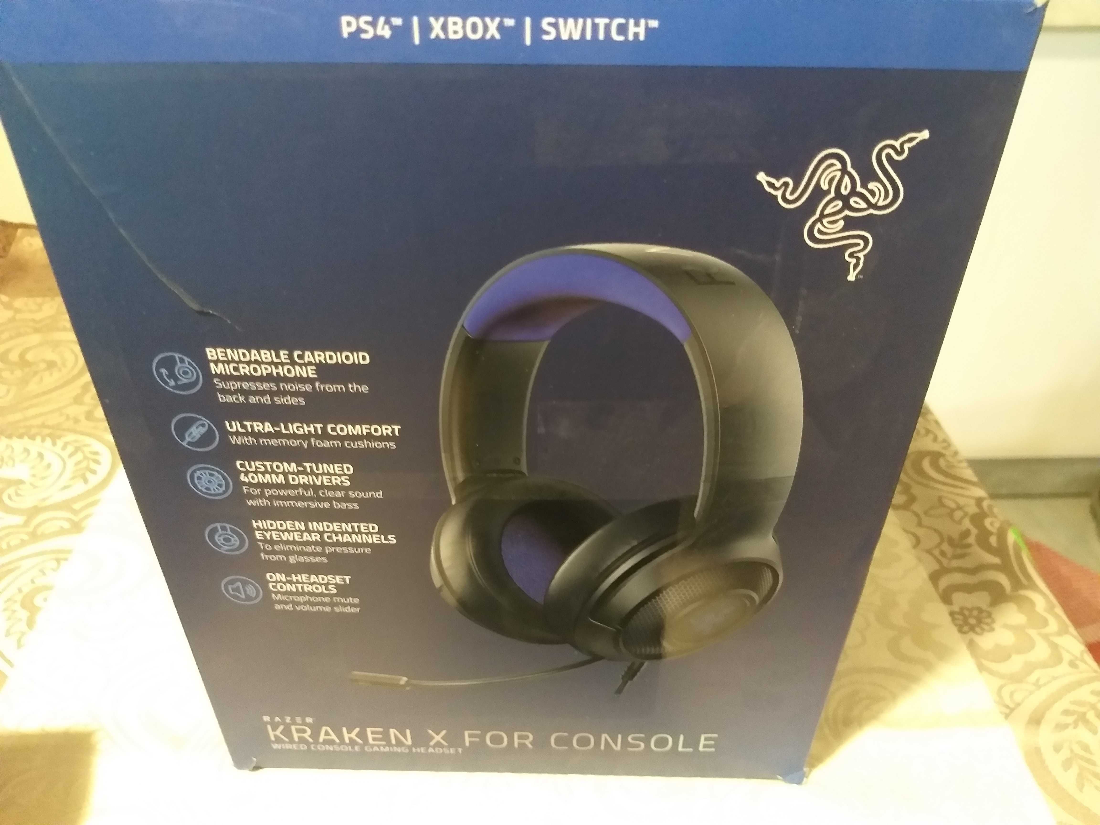 Słuchawki nauszne Razer Kraken X For Console