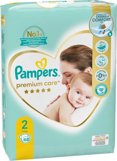 Підгузки Pampers Premium Care Розмір 2 (4-8 кг) 68 шт