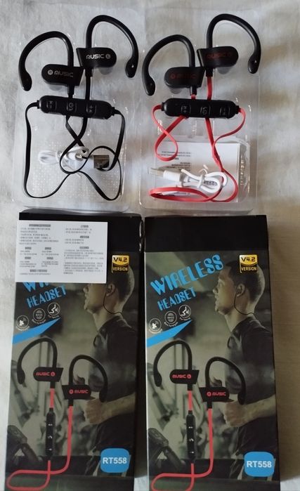 Наушники с микрофоном и блютуз