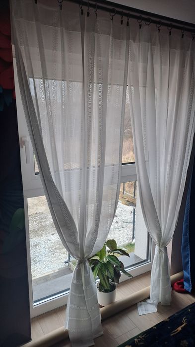 Firany nowe, 135x265cm (2szt w paczce)