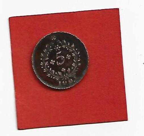 5 Reis 1901 Açores D. Carlos
