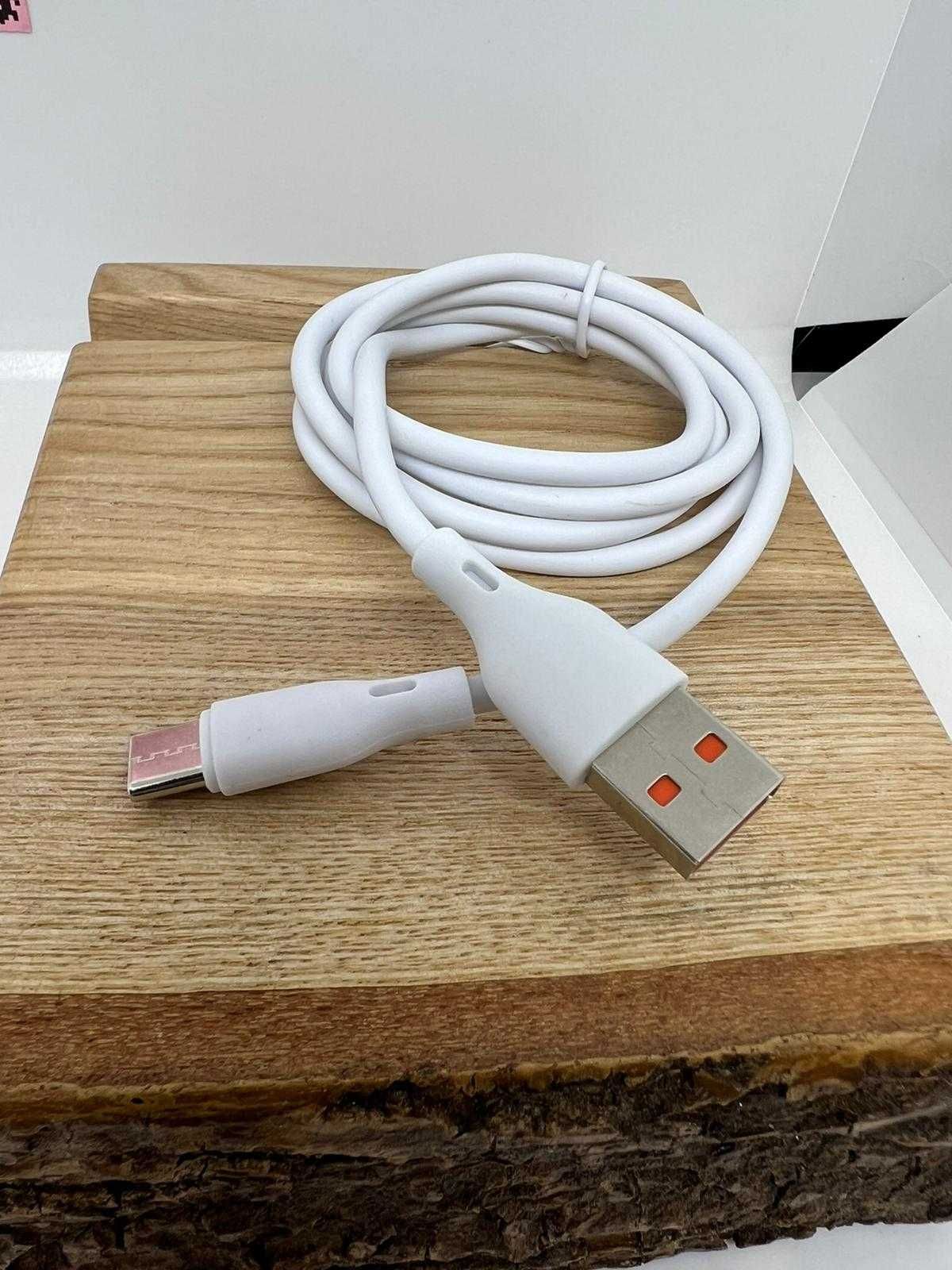 3x Kabel USB-C Super Fast USB Data Cable 6A - biały | 1metr!