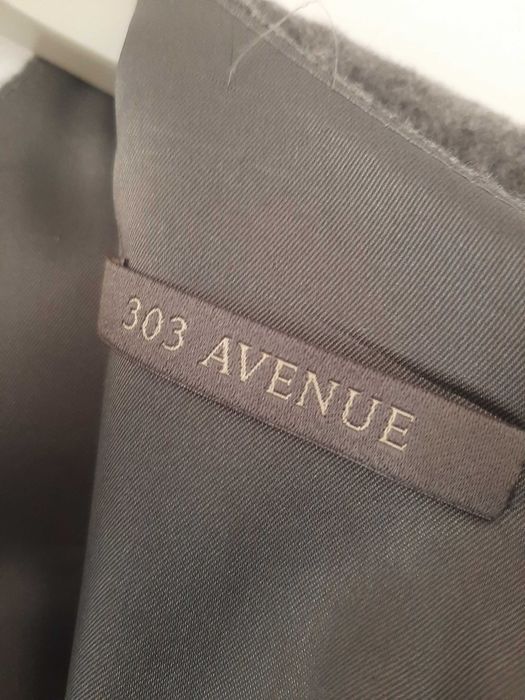 Wełniana szara sukienka rozkloszowana 303 Avenue 36 S