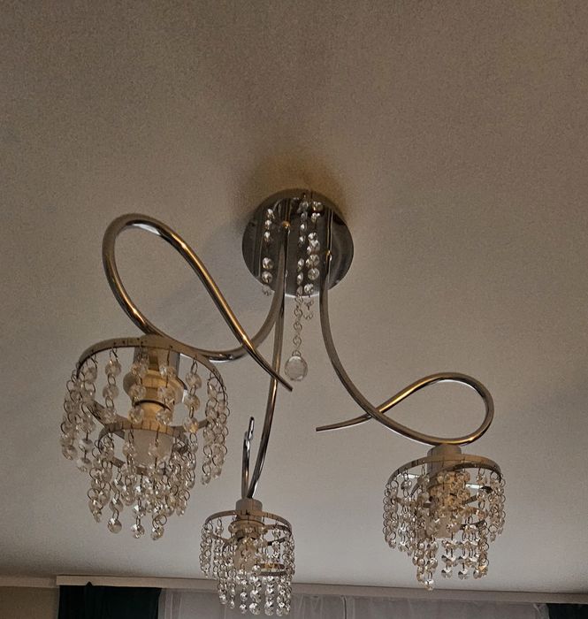 Żyrandol,  2 lampki nocne- komplet