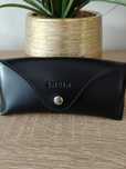 Czarne Etui na okulary Shein eleganckie