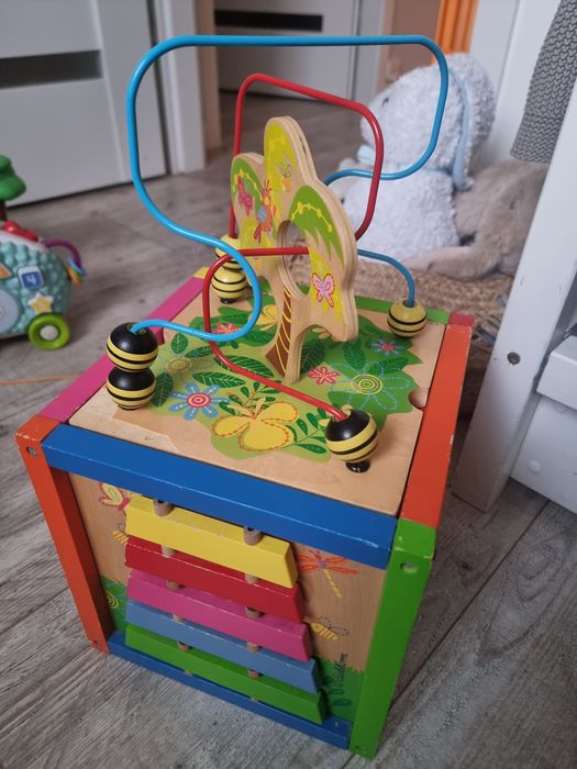 Duża drewniana kostka