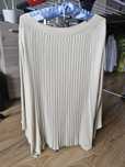 Sweter tuniki plisowany plisa oversize kawowy
