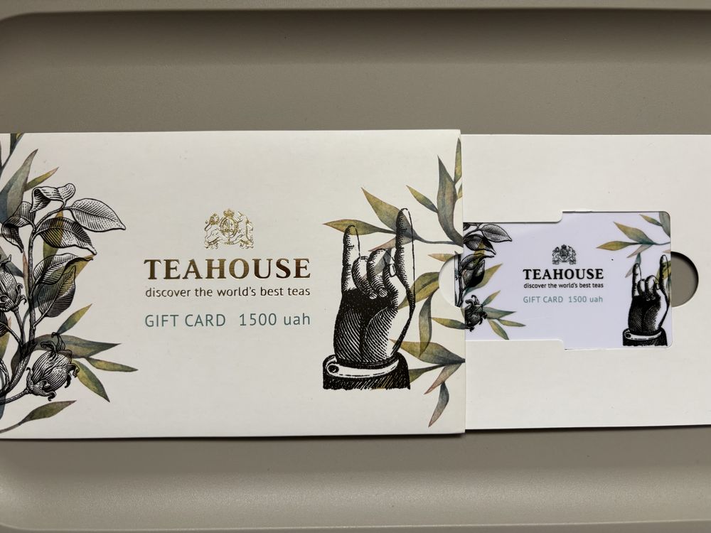 Сертифікат Teahouse чай чайна церемонія на 1500 грн