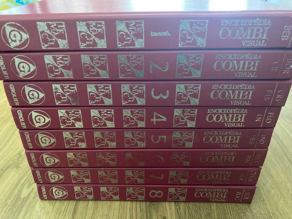 Enciclopédia Combi Visual - volumes 1 a 8