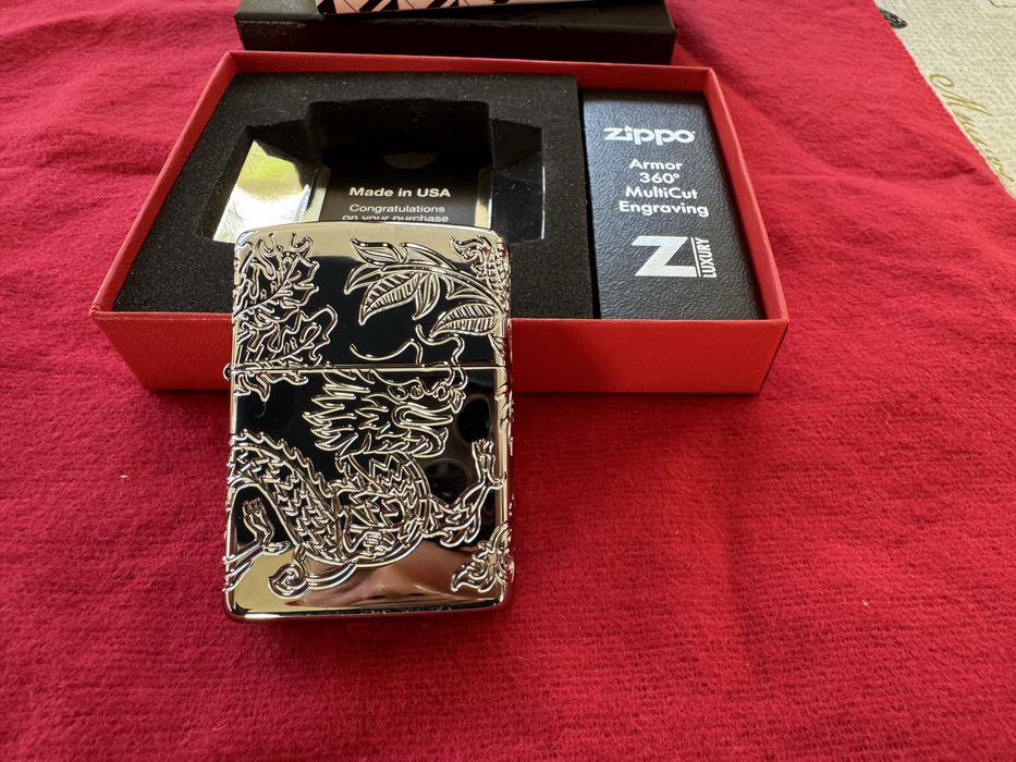 Зажигалка Zippo. Armor case. 360 multicut. Китайский дракон