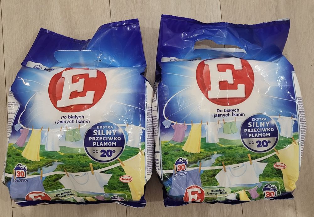 Proszek do prania E do białego 2x30 prań
