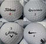 Golfe bolas Marcas Srixon, Callaway, TaylorMade, Titleist.